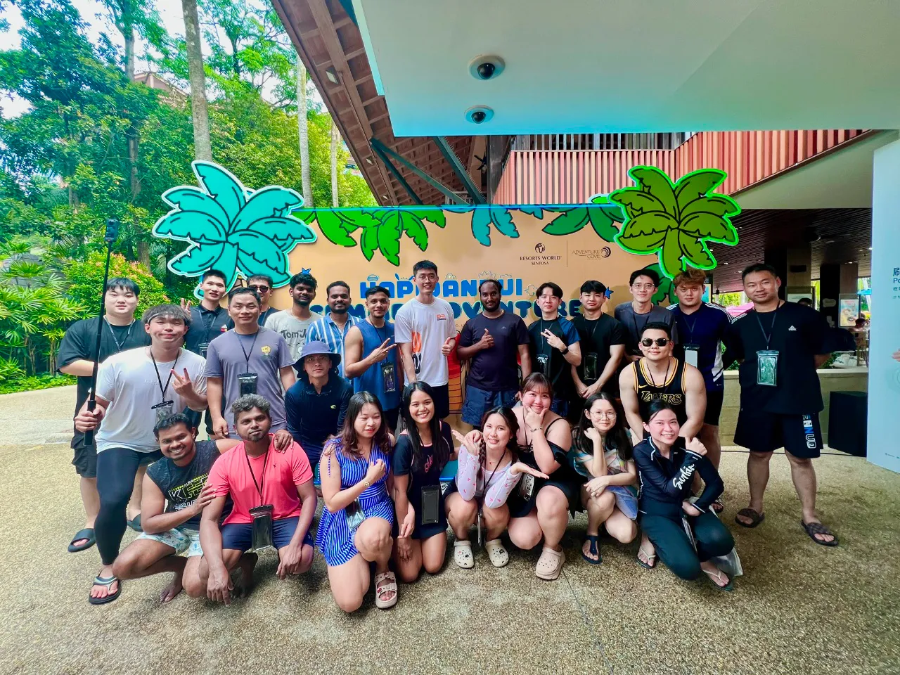 Splash Splash Amazing Race corporate team building group photo